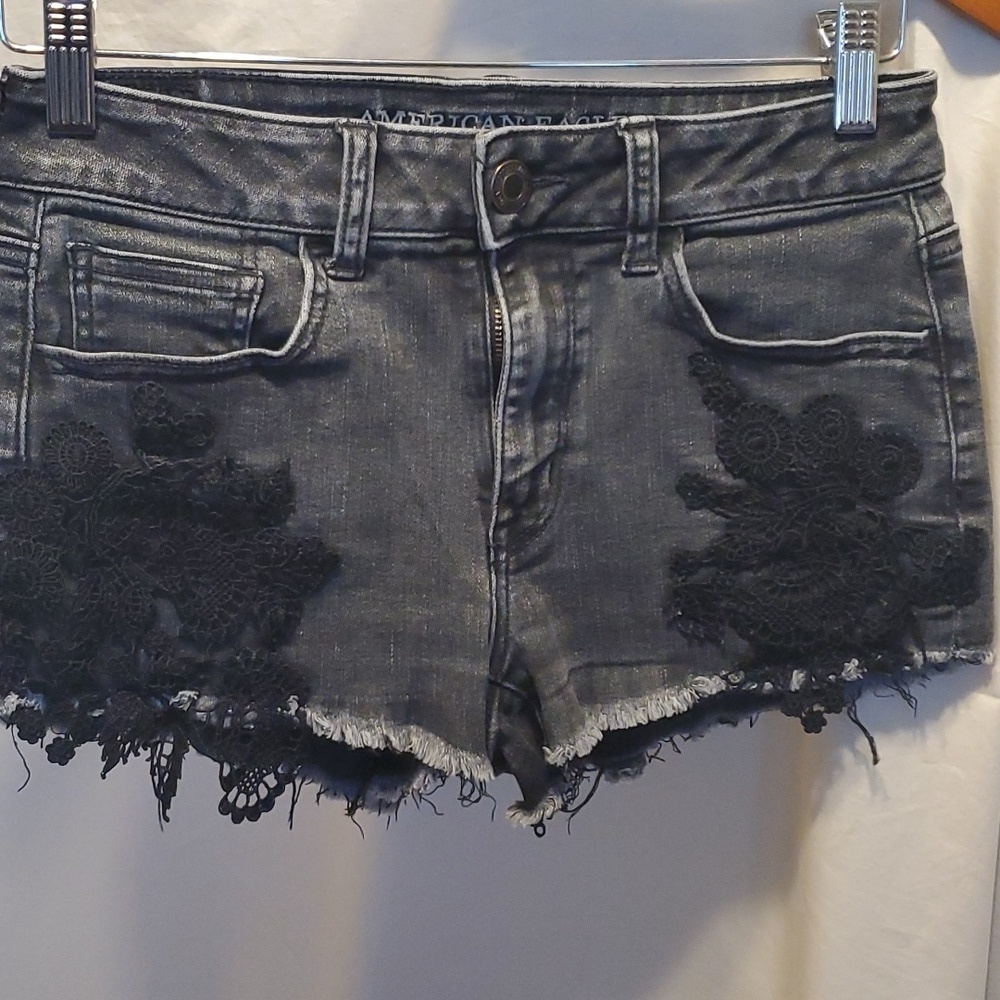 American Eagle Super Stretch High Rise Shorties SZ 4